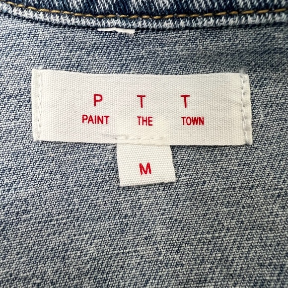 Paint the Town Bedazzled Jean Jacket - Size M - Picture 6 of 8